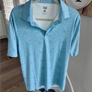 Men's 1764 Blue Polo Shirt size medium